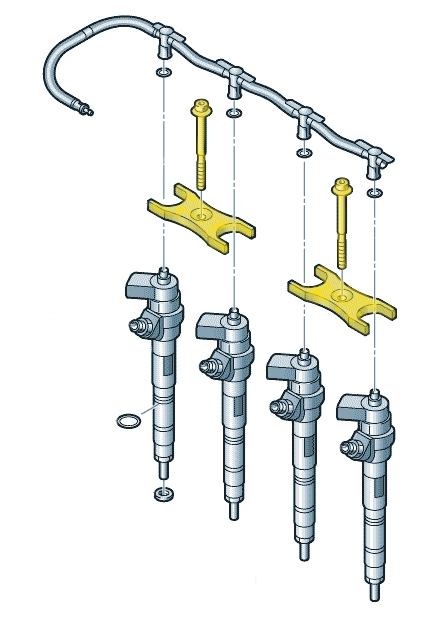 Injectors fixing