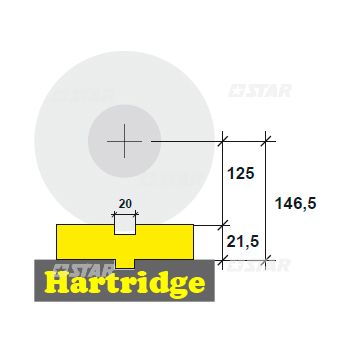 HARTRIDGE CLAMPING BRAKET