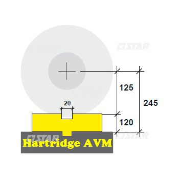HARTRIDGE AVM CLAM/BRAKET
