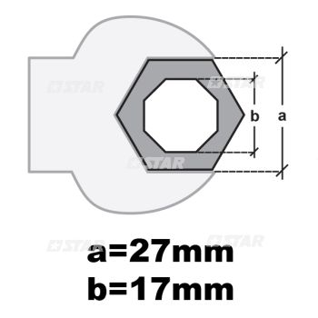 17MM OCTAGONAL NOZZLE