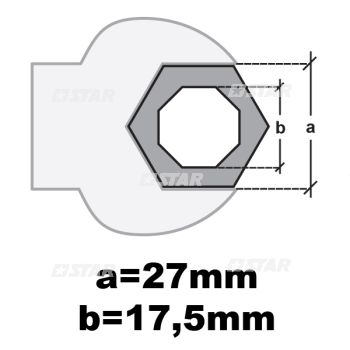 17.5MM OCTAGON/NOZZLE