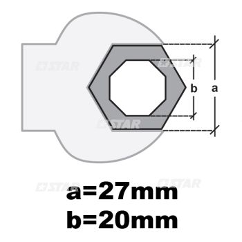 20MM OCTAGONAL NOZZLE