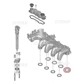 O'R COLLECTOR INLET-BOSCH