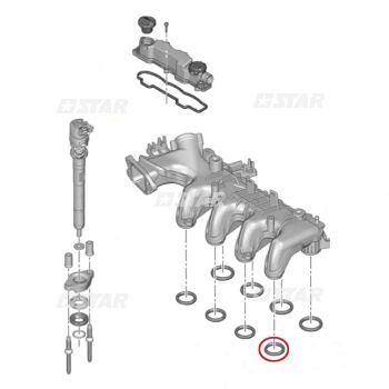 O'R COLLECTOR INLET-BOSCH