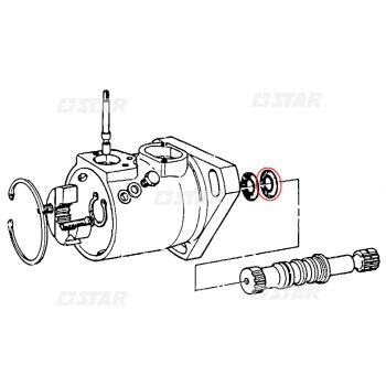 OIL SEAL HYDRAULIC PUMP DPA