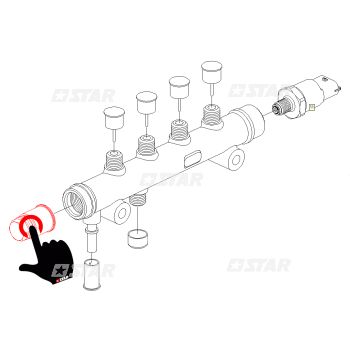 VALVE RAIL-BH C/RAIL PSA
