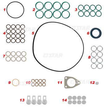 GASKET KIT 8 CYL S/7000