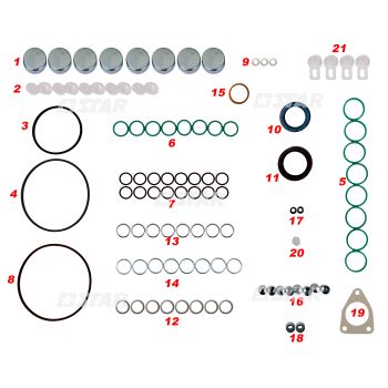 GASKET KIT 8P S/7100=7800
