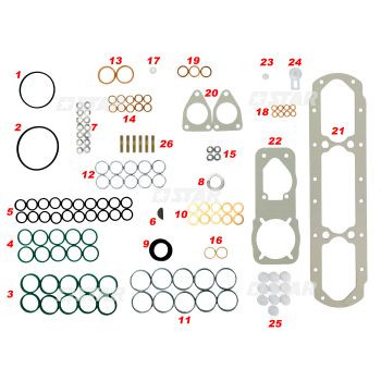 GASKET KIT P 10CYL/