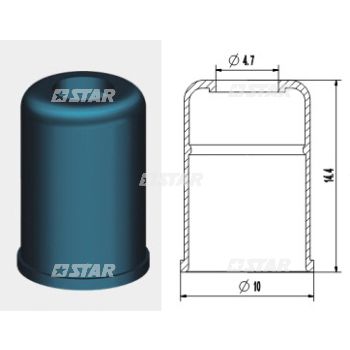PINTLE CAP-BLUE