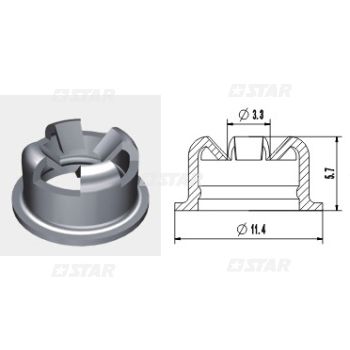 PINTLE CAP-GREY