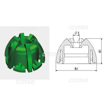 PINTLE CAP-GREEN