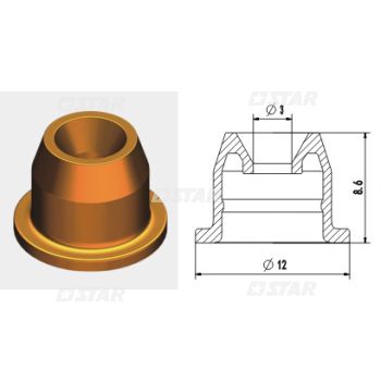 PINTLE CAP-YELLOW