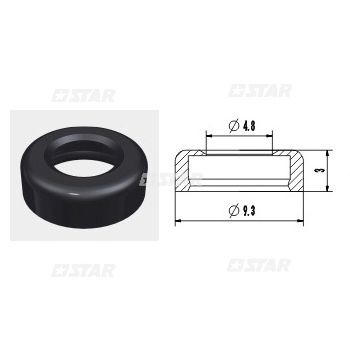 PINTLE CAP-BLACK