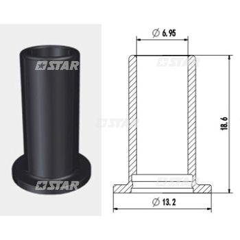 PINTLE CAP-BLACK