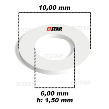 NYLON GASKET-10X6X1,50 MM