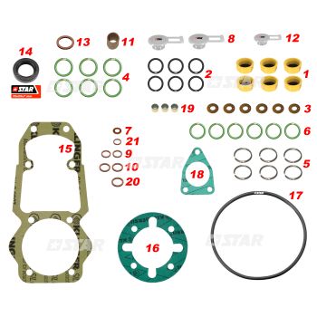 GASKET KIT-BH PE(S)6MW GOV.RQ/MW