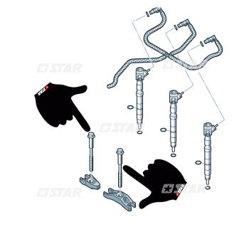 INJECTOR FIXING BRACKET SCREW