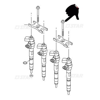 INJECTOR FIXING BRACKET SCREW