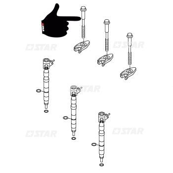 INJECTOR FIXING BRACKET SCREW