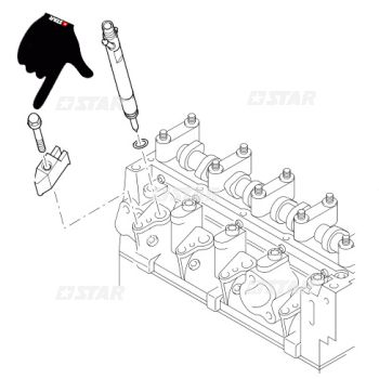 INJECTOR FIXING BRACKET SCREW
