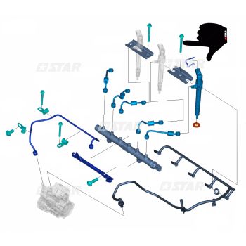 INJECTOR FIXING BRACKET SCREW