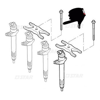 INJECTOR FIXING BRACKET SCREW