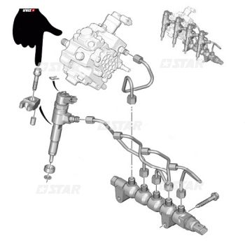 INJECTOR FIXING BRACKET SCREW