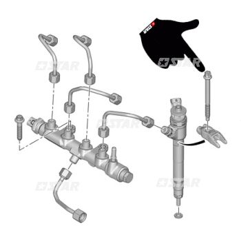 INJECTOR FIXING BRACKET SCREW
