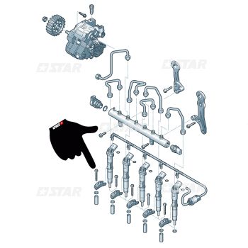 INJECTOR FIXING BRACKET SCREW