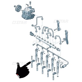 INJECTOR FIXING BRACKET SIEMENS