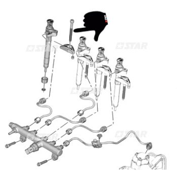 INJECTOR FIXING BRACKET SCREW