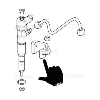 INJECTOR FIXING BRACKET BOSCH