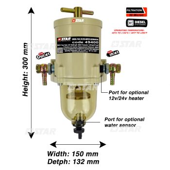 COMPLETE FILTER-WATER SEPARATOR