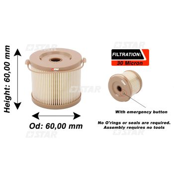 DIESEL FILTER FOR RACOR 500FG/FH