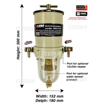 COMPLETE FILTER-WATER SEPARATOR