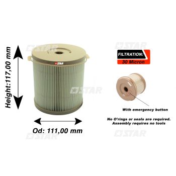 DIESEL FILTER FOR RACOR 900FG/FH