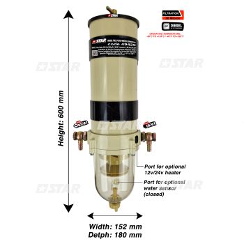 COMPLETE FILTER-WATER SEPARATOR