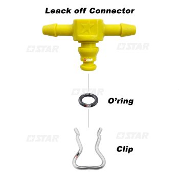 C/RAIL WASTE HOSE 2 WAYS