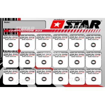 COMPLETE BOX WITH SHIMS