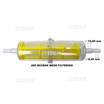 TRASPARENT PREFILTER-8/10 MM