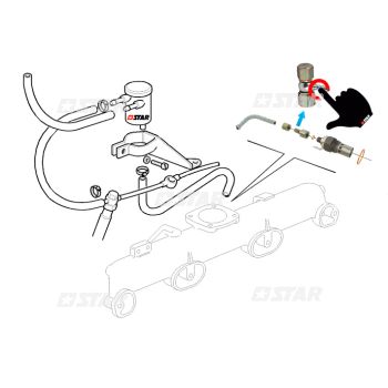 EYE UNION M8X4 RILSAN