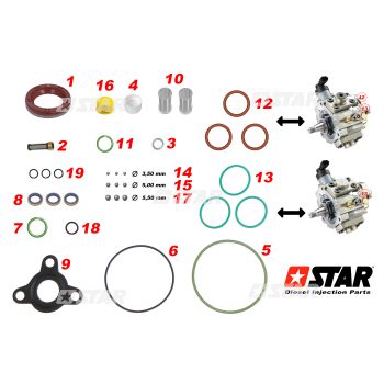 REPAIR KIT C/RAIL CP1H