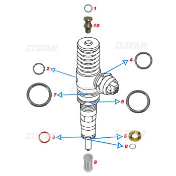 SET REP/KIT PDE 75/80 VW