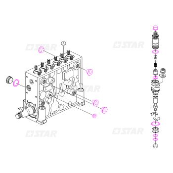 GASKET KIT P ELEMENT