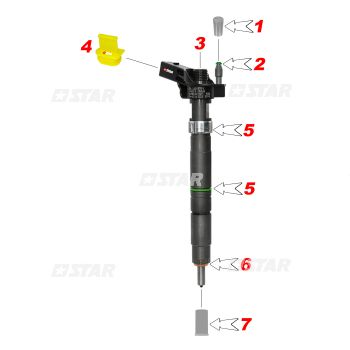 R/KIT INJECTOR BH-C/RAIL