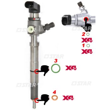 SEAL KIT INJECTOR SIEMENS