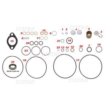 REPAIR KIT C/R DENSO HP4
