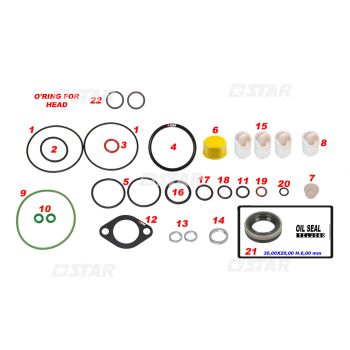 REPAIR KIT C/R PUMP-DENSO HP3