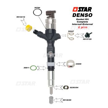 SEAL KIT DENSO-INJ/C-R 2 PINS